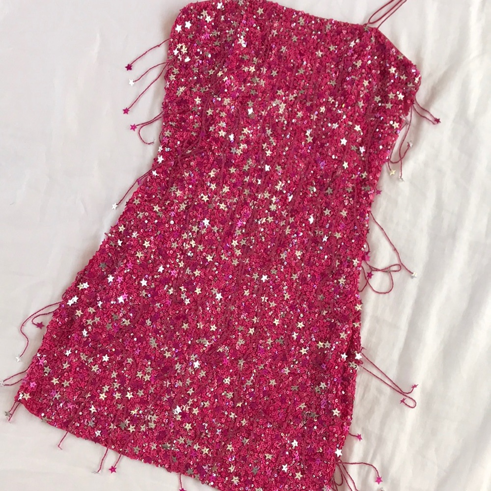 Retrofete Heather Star Fringe Dress SMALL S